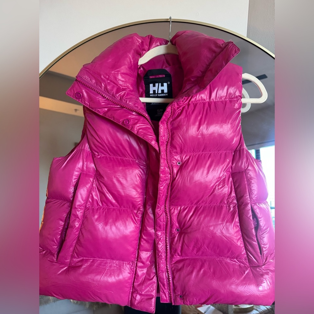 Helly Hansen Pink Puffer Vest Women’s Size Small Lightweight Insulated